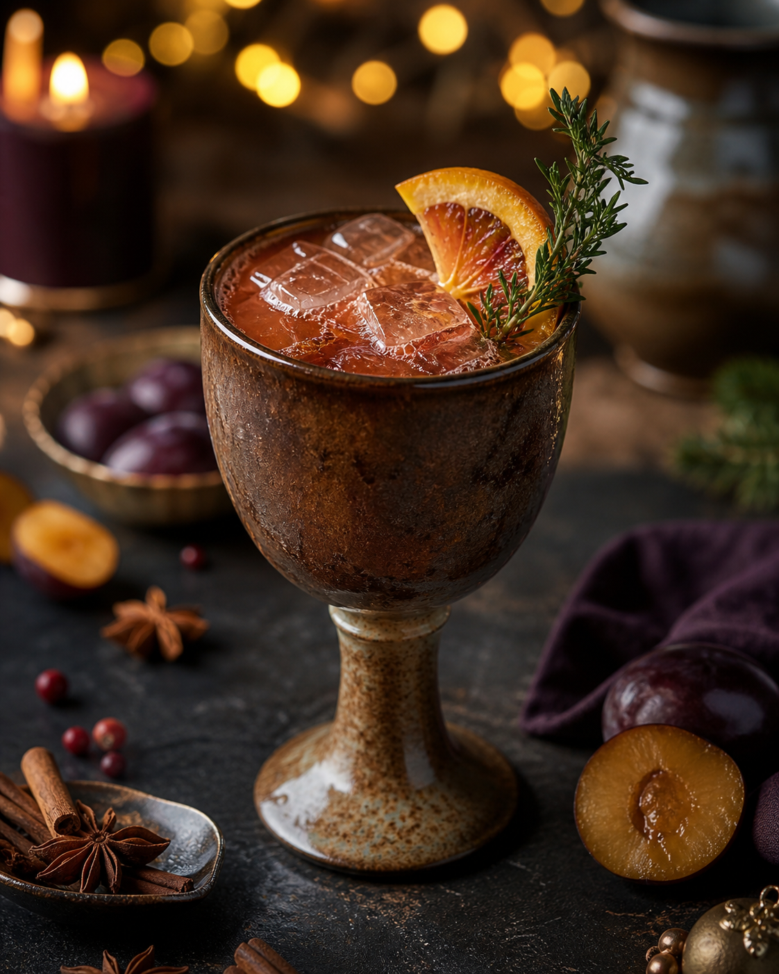 Śliwkowy Spritz Zimowy